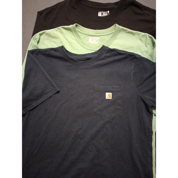 Carhartt Other - Carhartt Mens Multicolor Loose Fit Short Sleeve Pocket T-Shirt Size 2XL Lot Of 3